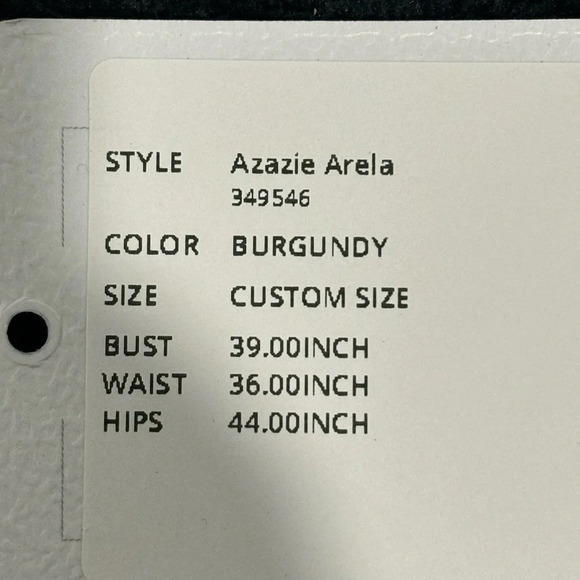 Azazie burgundy Bridesmaid Arela Dress - Picture 5 of 7